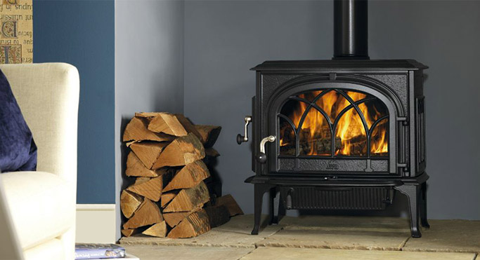 Free standing, cast iron stoves mix old world feel with modern age fuel efficiency and heat production.